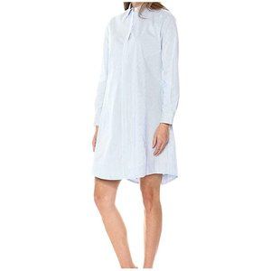Foxcroft NEW Women's Cici Stripe Stretch Shirt Dress, Coastal Blue,  size 2